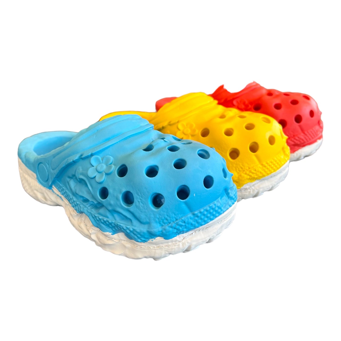 Rubber Shoe dog toy. 