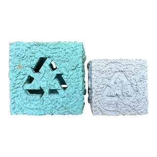 Recycled Cube – Durable Eco-Friendly Rubber Chew & Enrichment Toy